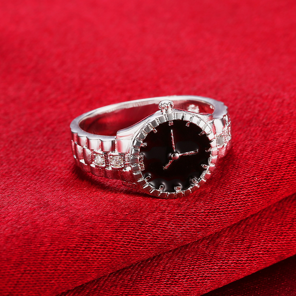 Wedding Job - 925 sterling zilveren polshorloge zirkoon ringen