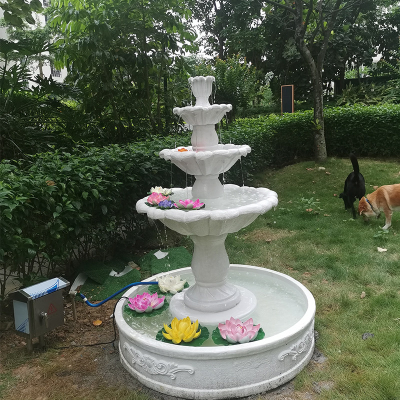 Wedding Fountain - Europese stijl drielaagse bruiloftfontein, patiodecoratie, balkon,
