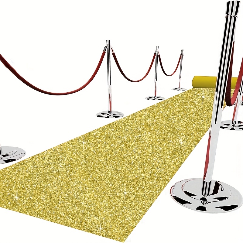 Aisle Runner White - Gouden bruiloftstapijt, rode loper voor bruidspaar,