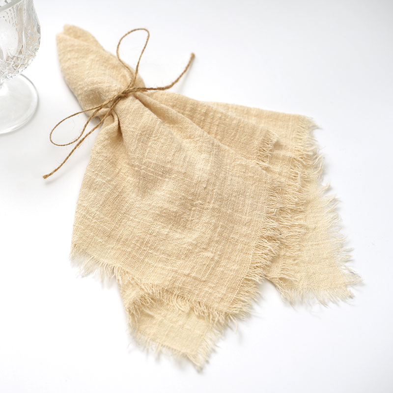 Wedding Supply Rentals - Servet Katoen Gaas 42X42Cm Retro Kaasdoek