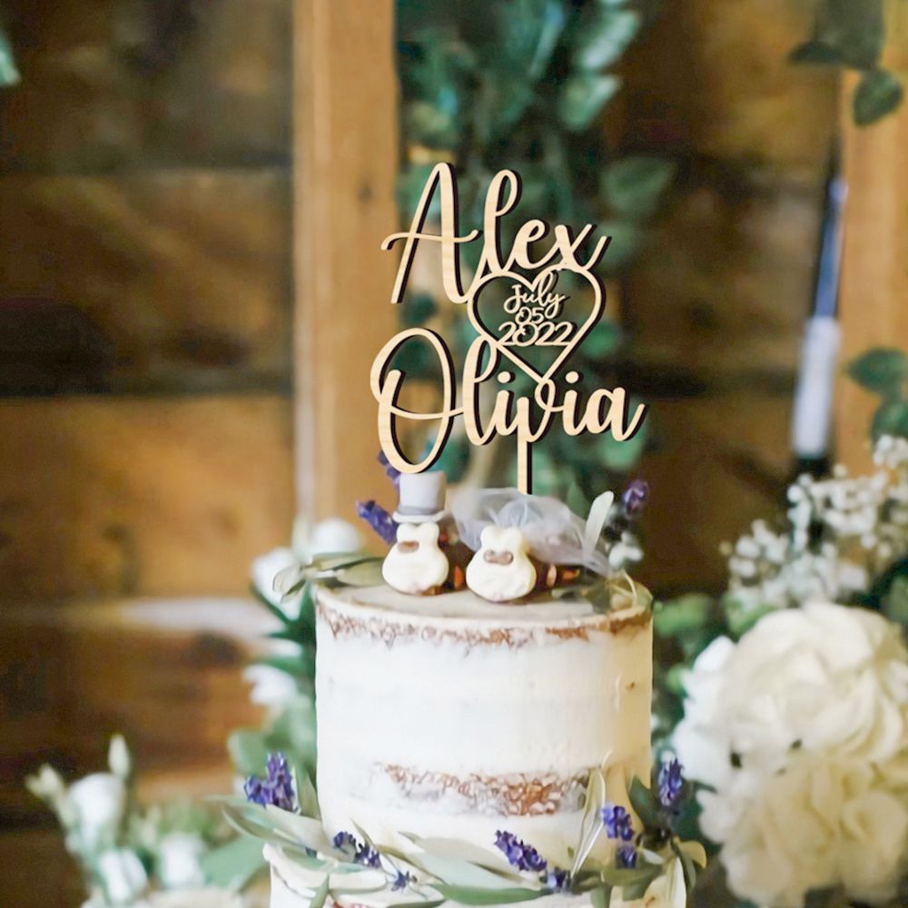 Wedding Supply Rentals - Gepersonaliseerde Bruiloft Mr & Mrs Cake