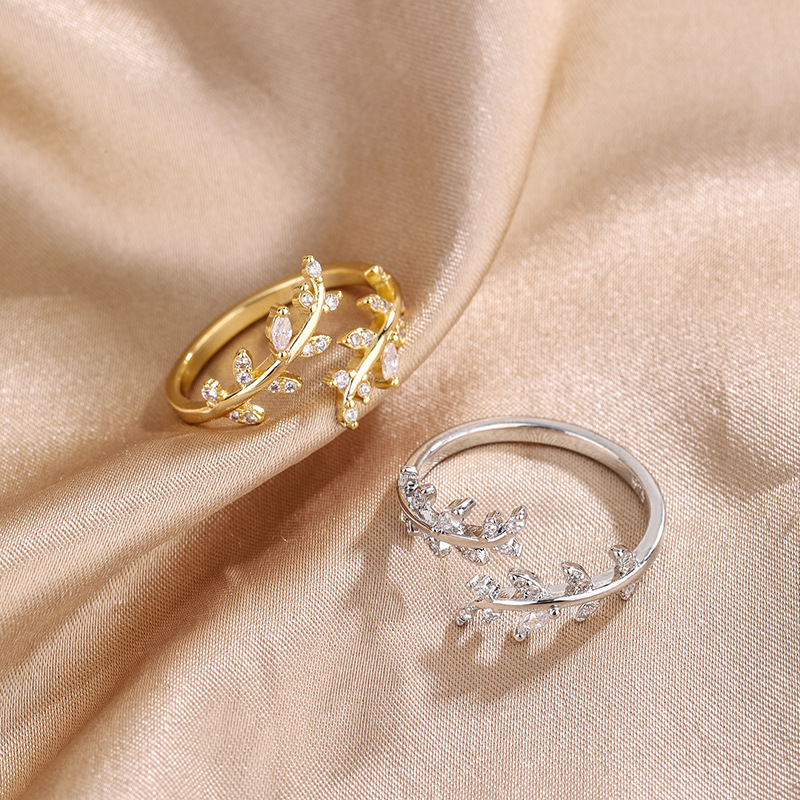Wedding Job - 925 sterling zilver goud verstelbare tak
