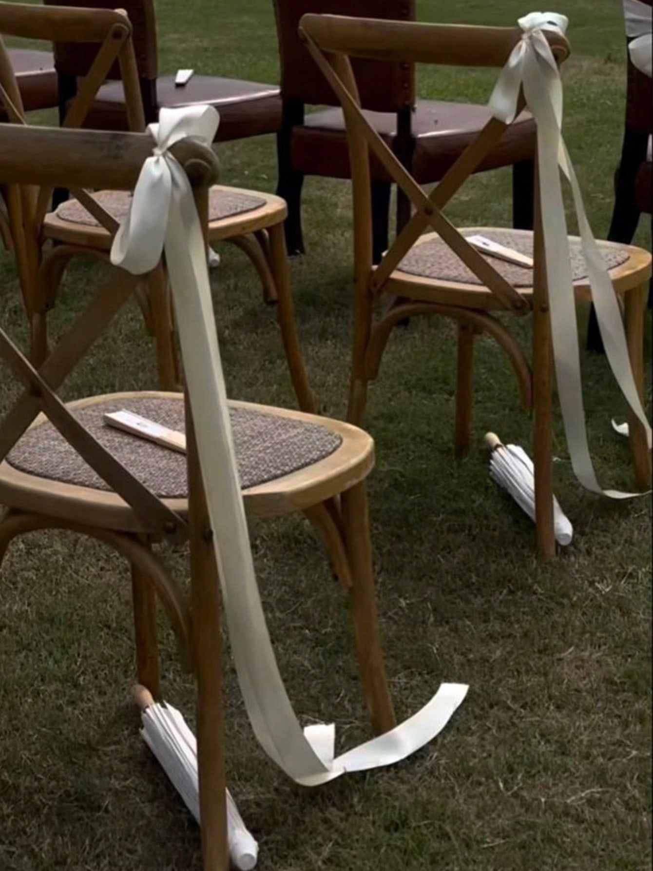 Bridal Sash Ribbon - Satijnen Wieden Stoel Strikken met Lange