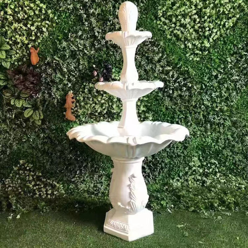 Wedding Fountain - 2 meter dunne fontein van glasvezel,