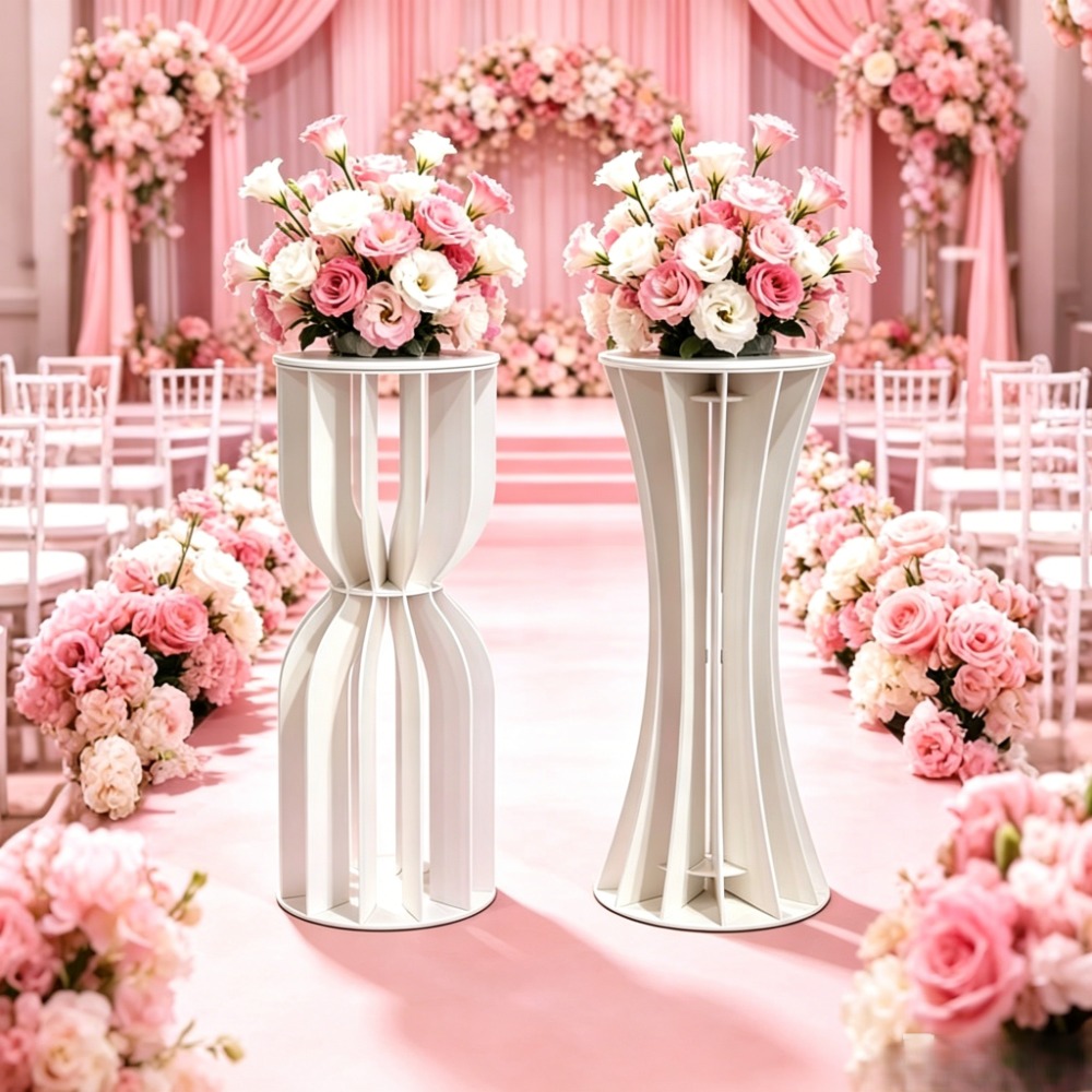 Wedding Supply Rentals - Zandloper PVC Romeinse zuil Bloemenstandaard Bruidstaart