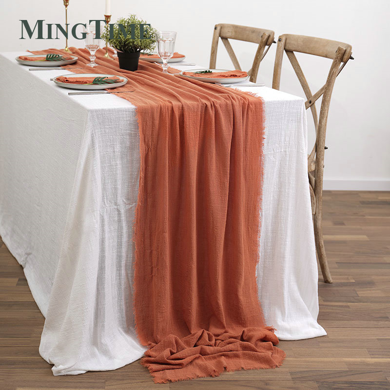 Wedding Supply Rentals - Tafellopers Rustieke Katoen Gaas Dining Jute