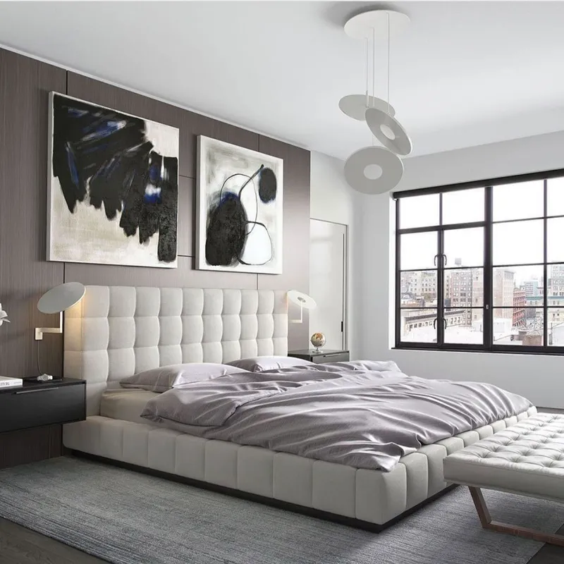 Wedding Supply Factory - Fabrieksprijs Foshan Shunde Slaapkamermeubilair Lederen Bed