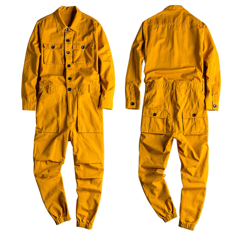 Wedding Job - Lente Overalls Heren Jumpsuit Losse Katoenen