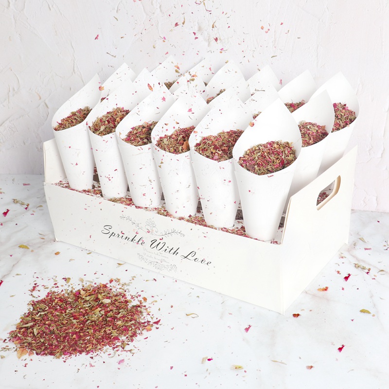 Wedding Supply Rentals - Kraftpapier Trouwlade Confetti Kegel Stand Box