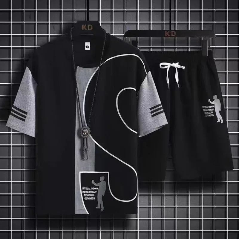 Wedding Job - Mannelijke T-Shirt Korte Sets Grafische Sportpakken