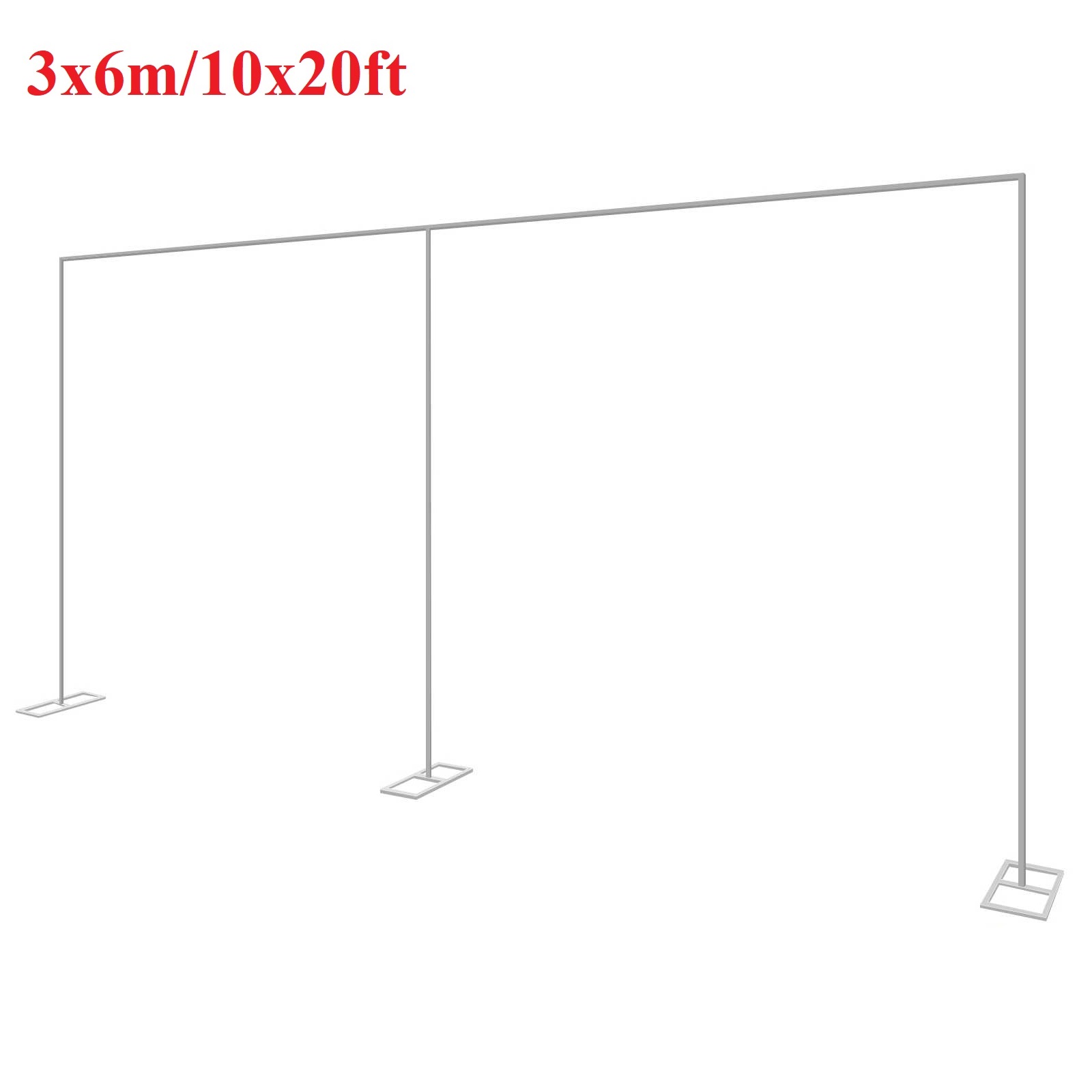 Confetti Balloon Set - 3x6m/10x20ft Metalen Bruiloft Boog Stand Zware