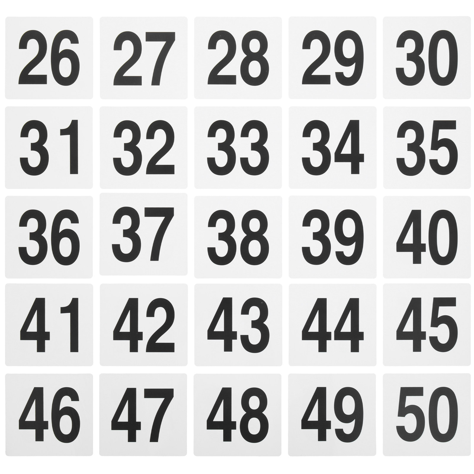 Wedding Solution - 25 stuks fijn vakmanschap genummerde tafelborden