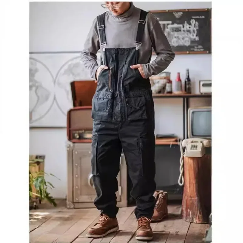 Wedding Job - Trendy merk rechte buis multi-pocket werkoverall