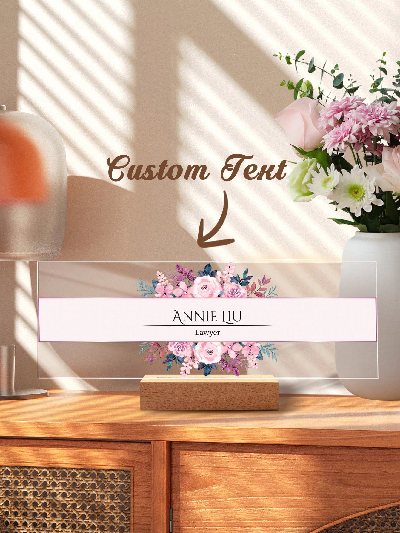 Wedding Job - 1pc op maat gemaakt acryl bureaunamensbord