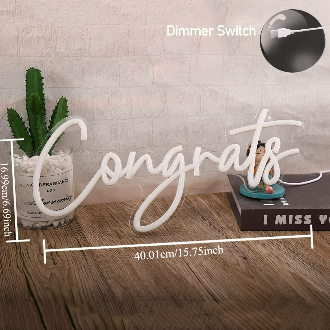 Gefeliciteerd Neon Sign USB Di - Wedding Led recensie en prijs