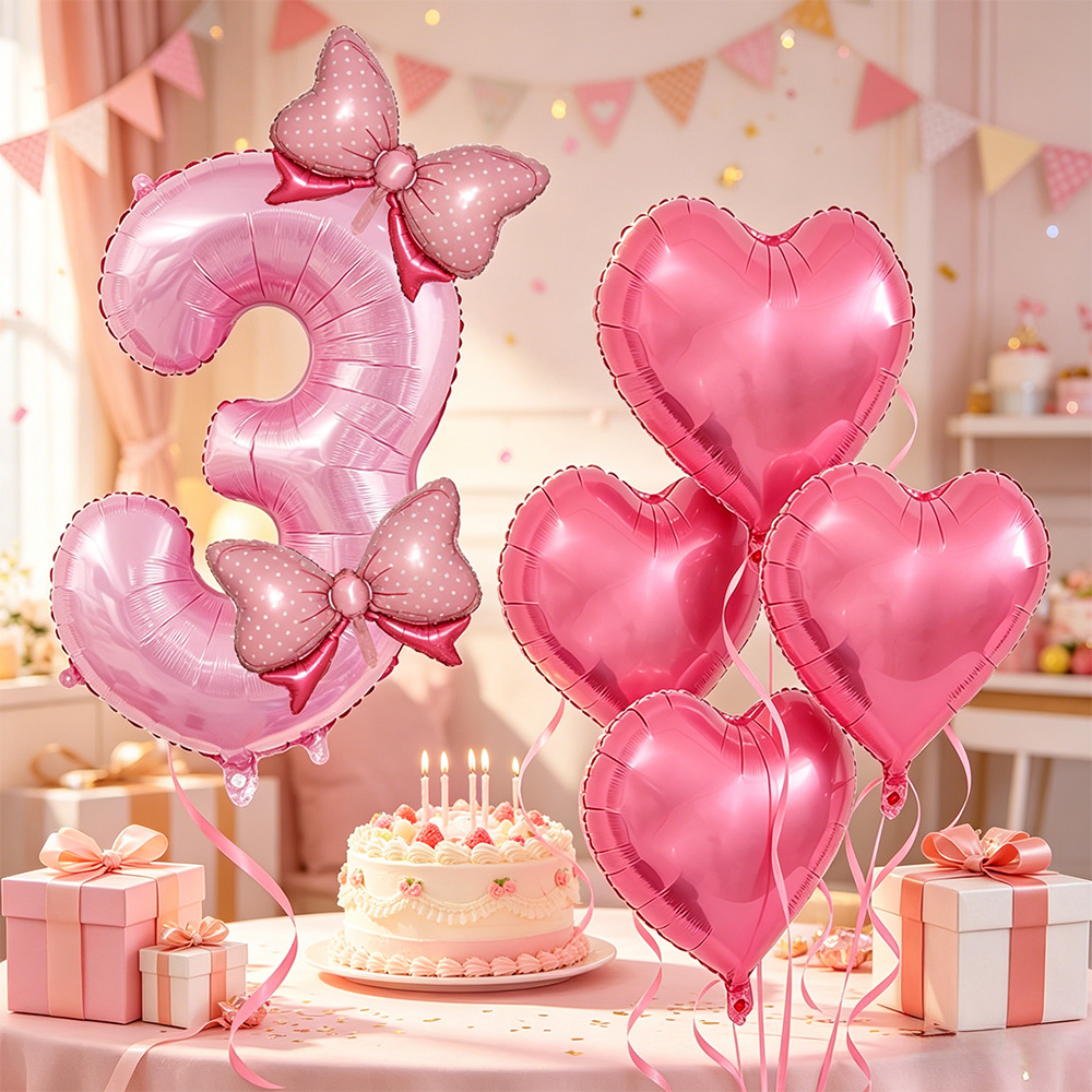 Roze strik feestdecoratie Roze - Confetti Balloon Set recensie en prijs