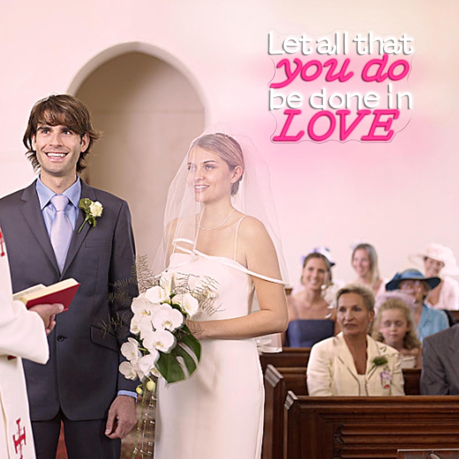 Laat elk wat je doet, in liefd - Wedding Led recensie en prijs