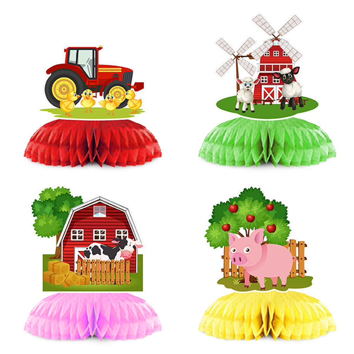 Cartoon boerderij dier thema v - Confetti Balloon Set recensie en prijs