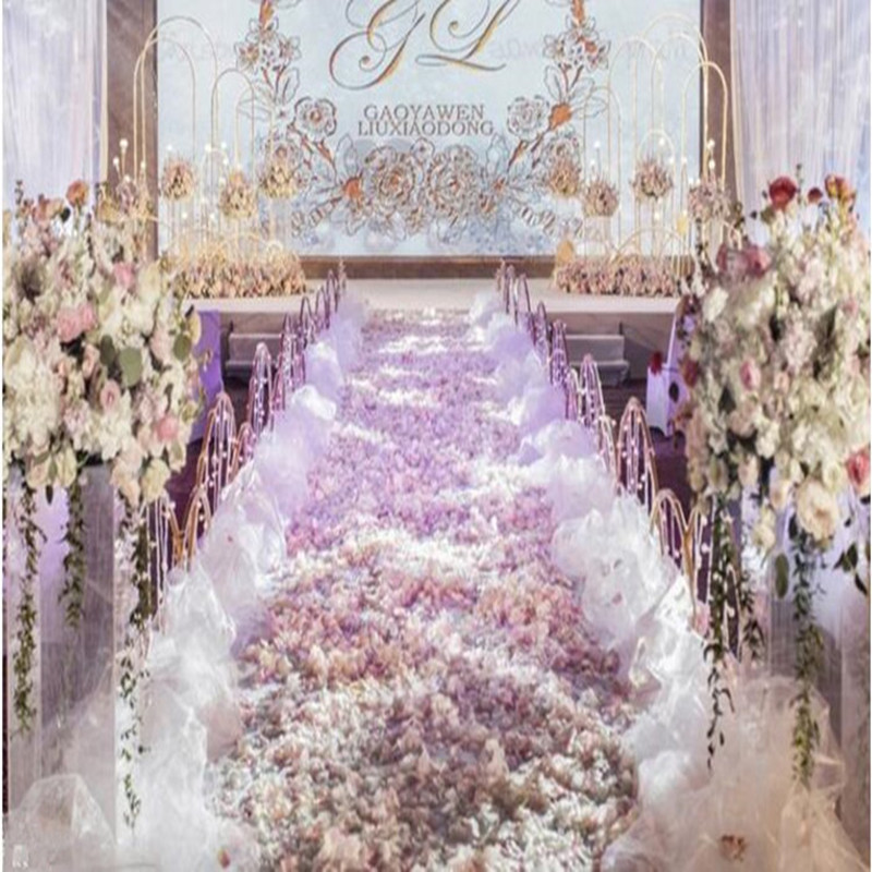 Elegante witte bruiloftdecorat - Aisle Runner White recensie en prijs