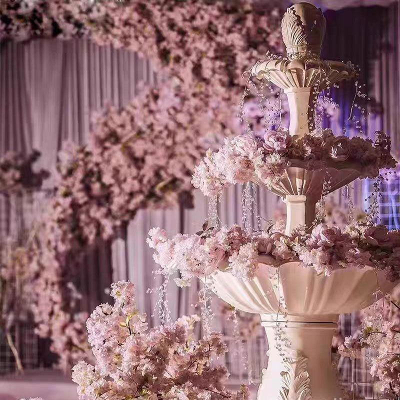 2 meter dunne fontein van glas - Wedding Fountain recensie en prijs