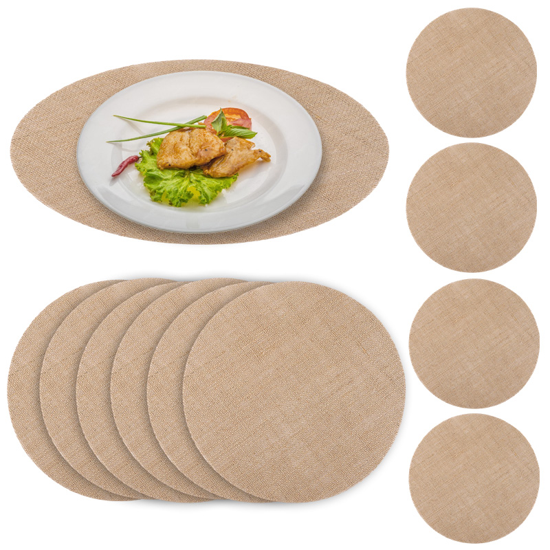 10/20 Stuks Ronde Jute Placema - Wedding Supply Rentals recensie en prijs