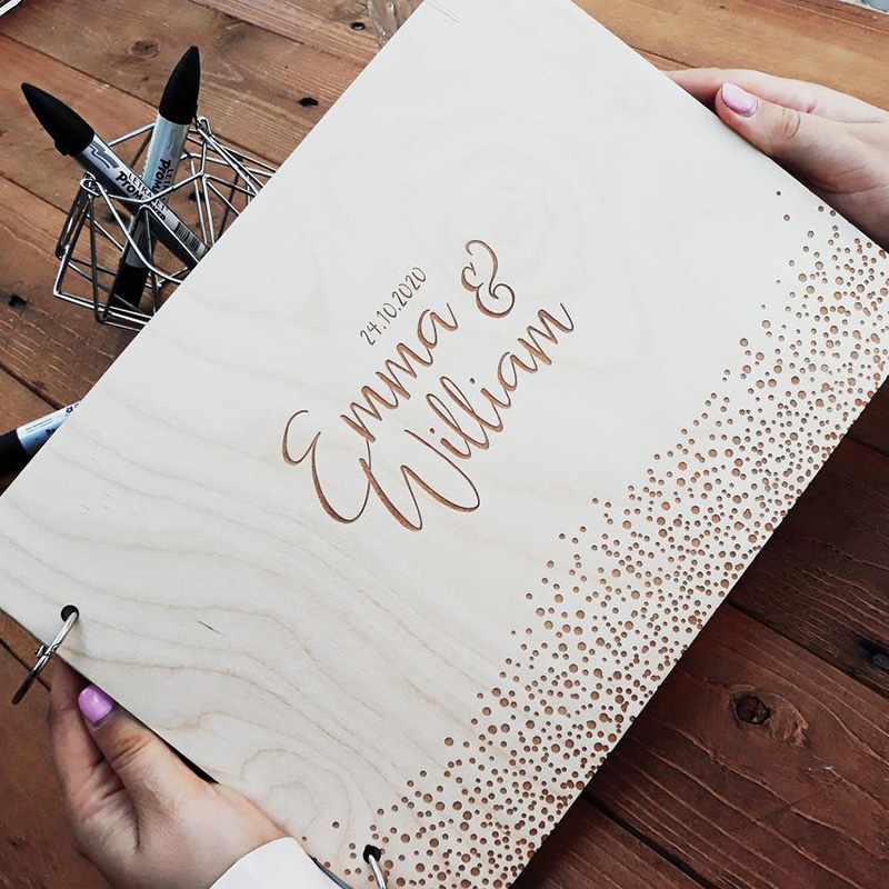 Gepersonaliseerde Bruiloft Gas - Personalized Guest Book recensie en prijs
