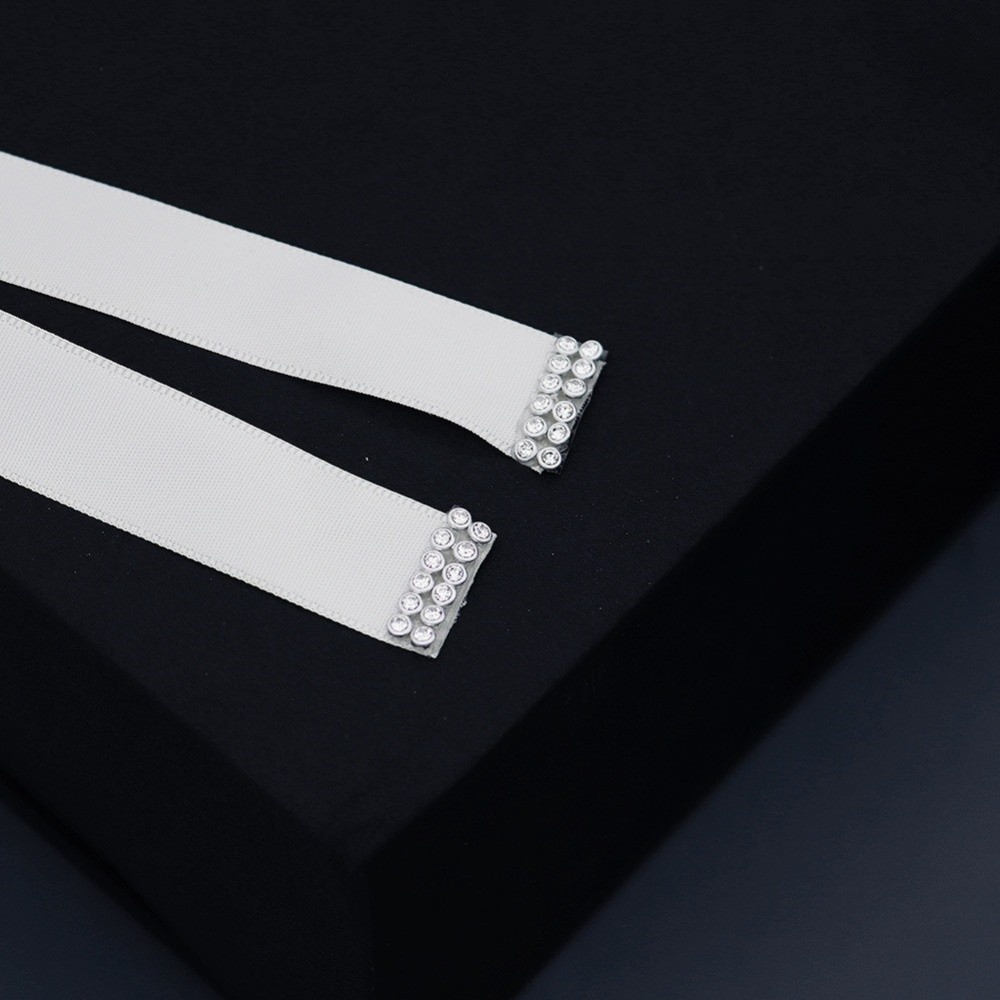 Mode lint bruidsriem zilver la - Bridal Sash Ribbon recensie en prijs