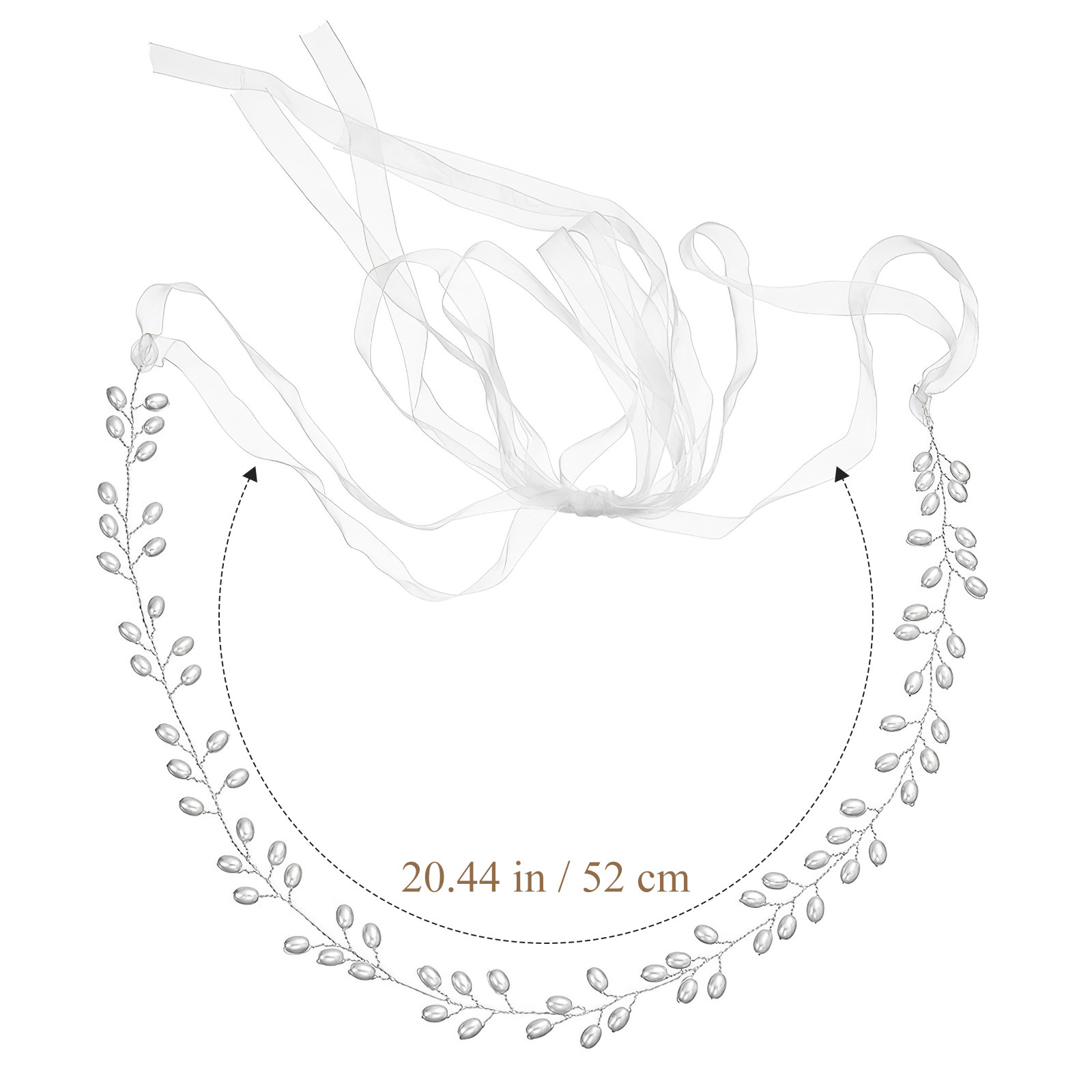 Bruidsgordel met parels en lin - Bridal Sash Ribbon recensie en prijs