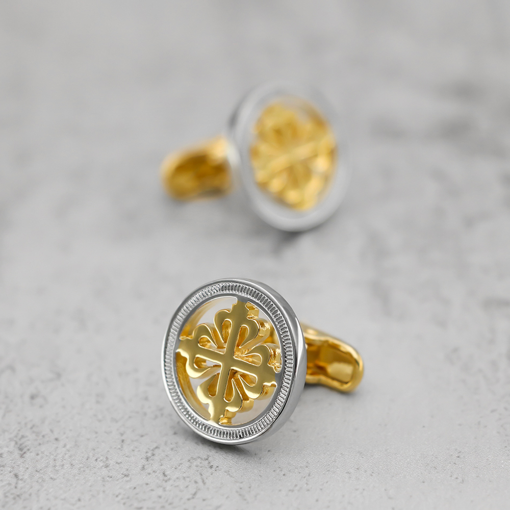 Luxe Iris Bloem Manchetknopen  - Wedding Supply Factory recensie en prijs
