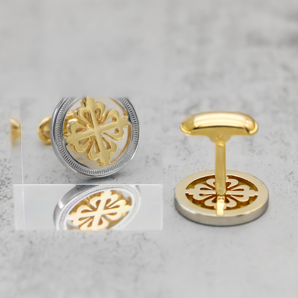 Luxe Iris Bloem Manchetknopen  - Wedding Supply Factory recensie en prijs