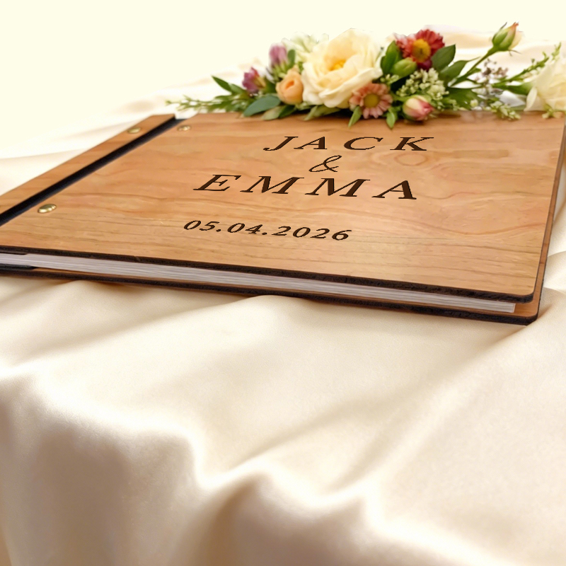 Gepersonaliseerde bruiloft gas - Personalized Guest Book recensie en prijs