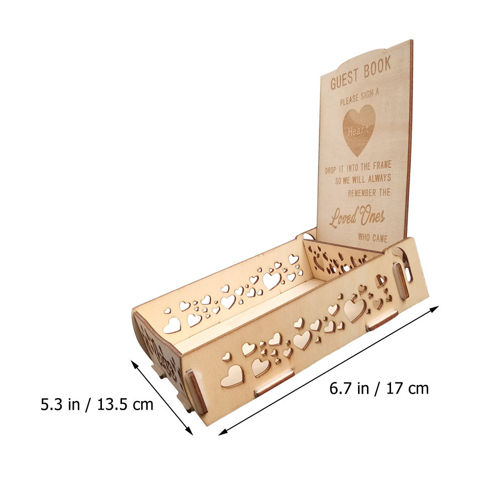 Houten gastenboekdoos alternat - Personalized Guest Book recensie en prijs