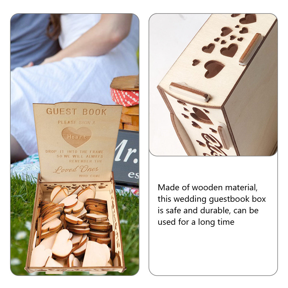 Houten gastenboekdoos alternat - Personalized Guest Book recensie en prijs