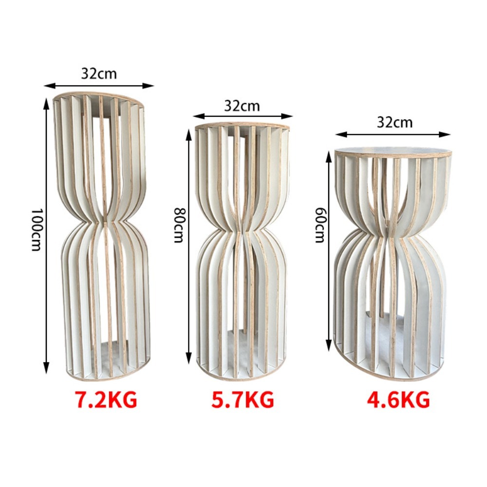 Houten Romeinse zuil bruidsblo - Wedding Supply Rentals recensie en prijs