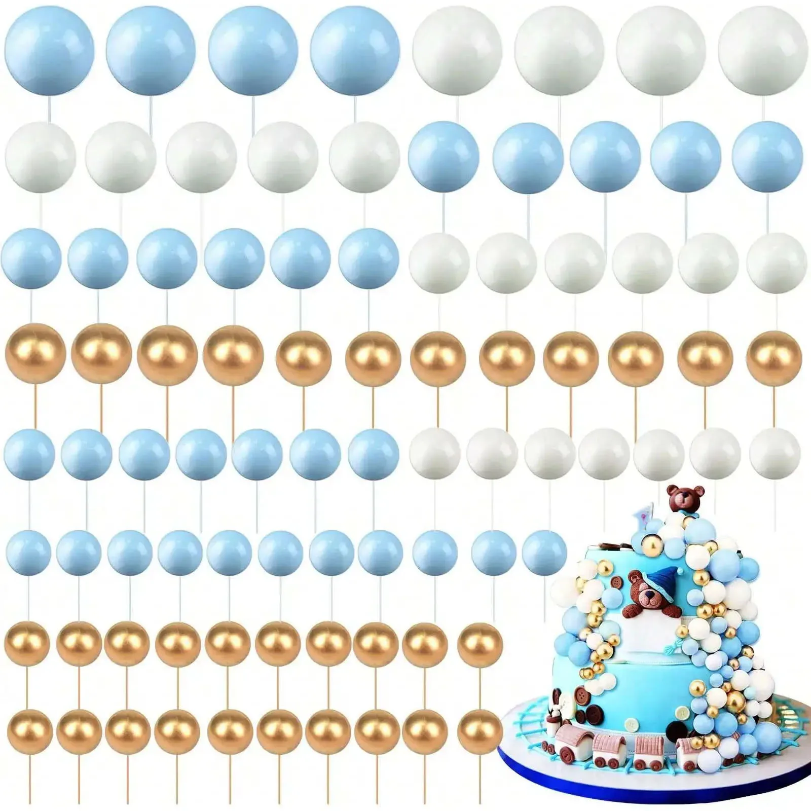 68 stuks ballen taart topper d - Confetti Balloon Set recensie en prijs