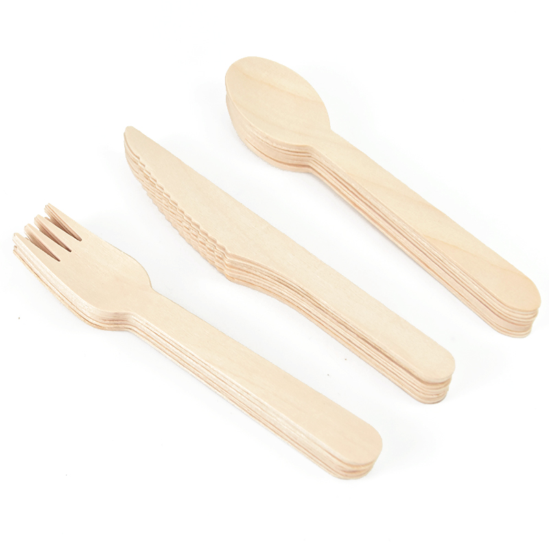 Wegwerp houten lepel vork mes  - Wedding Supply Rentals recensie en prijs