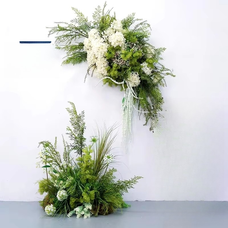 Groene bruiloft decoratie loop - Aisle Runner White recensie en prijs