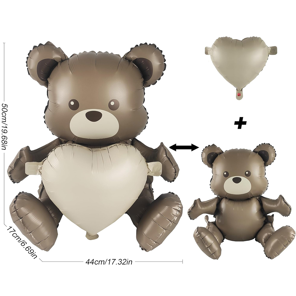 Grote Matte Bruine Beer Folie  - Confetti Balloon Set recensie en prijs