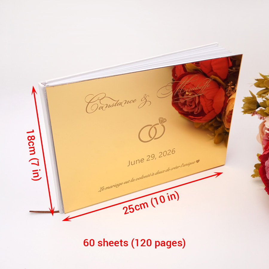 Gepersonaliseerde bruiloft aan - Personalized Guest Book recensie en prijs