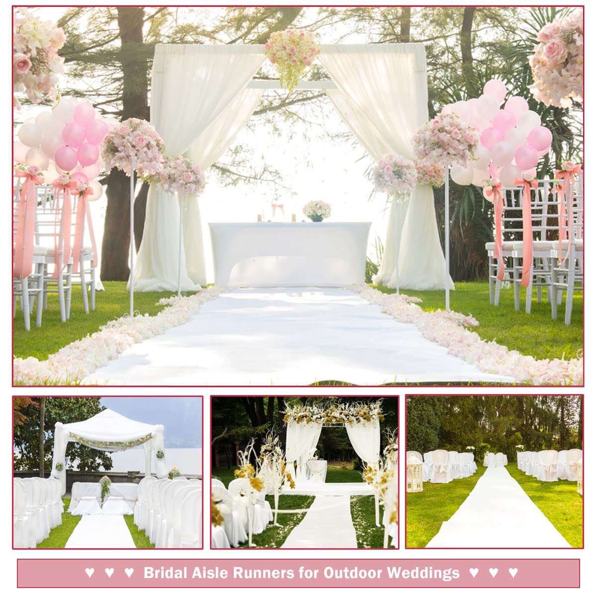 Bruiloft Wit Tapijt Antislip H - Aisle Runner White recensie en prijs